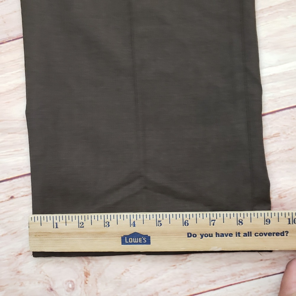 Villa Di Roma Loro Piana Dress Pants Mens 32x28 Brown Super 120s‎ Wool Pleated - Picture 8 of 11